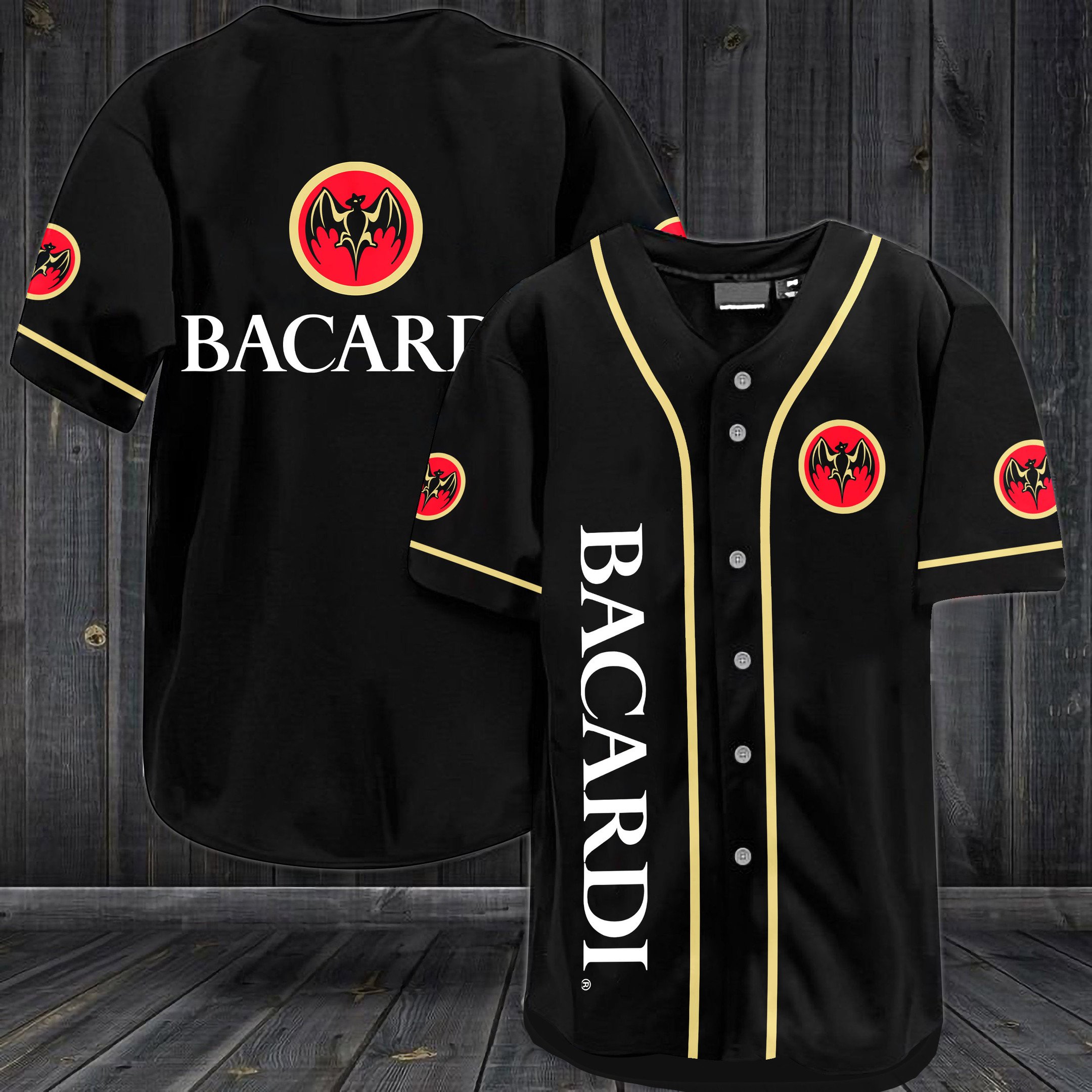 Bacardi Rum Baseball Jersey Bacardi Rum Baseball Jersey
