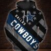 Badass American Flag Dallas Cowboys 3d Hoodie - 91362ed2fb3d