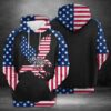 Bald Eagle Usa 3D Printed Hoodie/Zipper Hoodie - 3ad3a241ad2a