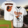 Baltimore Orioles Snoopy Custom Name Baseball Jersey
