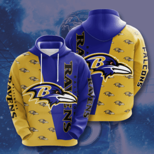 Baltimore Ravens 3D Hoodie - 16991ac2d90c