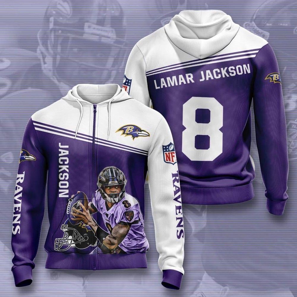 Baltimore Ravens And Lamar Jackson No 8 Zip Up 3D Hoodie 3D Hoodie For Men For Women All Over 3D Printed Zip Hoodie Hoodie Shirt 2020 - f7198eca4c41 Baltimore Ravens And Lamar Jackson No 8 Zip Up 3D Hoodie 3D Hoodie For Men For Women All Over 3D Printed Zip Hoodie Hoodie Shirt 2020 - f7198eca4c41