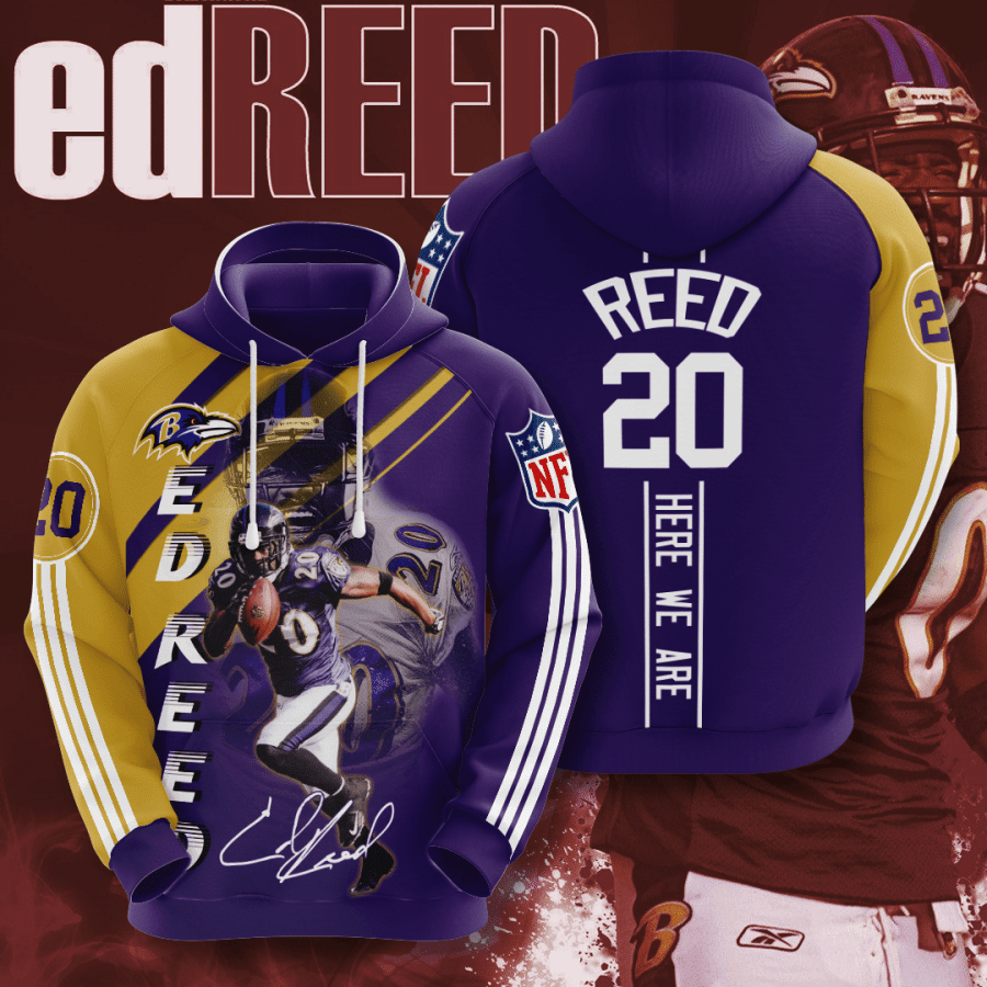 Baltimore Ravens Ed Reed 3D Hoodie For Men For Women All Over Printed Hoodie - 11dcb460f260 Baltimore Ravens Ed Reed 3D Hoodie For Men For Women All Over Printed Hoodie - 11dcb460f260