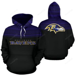 Baltimore Ravens Ncaa Football Maori Tattoo Black Blue 3d Hoodie For Men For Women Baltimore Ravens All Over Printed Hoodie. Baltimore Ravens 3d Shirt - 0d71285153d9