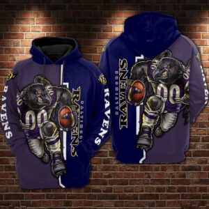 Baltimore Ravens Nfl Football 3D Hoodie Sweatshirt For Fans Men Women Baltimore Ravens All Over Printed Hoodie. Baltimore Ravens 3D Full Printing Shirt - e7acfa0afb36