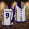 Baltimore Ravens Nfl Football White 3d Hoodie For Men For Women Baltimore Ravens All Over Printed Hoodie. Baltimore Ravens 3d Full Printing Shirt - d444415fd66e