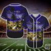 Baltimore Ravens Nfl Palm Tree Baseball Jersey