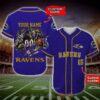 Baltimore Ravens Nfl Personalized Baseball Jersey