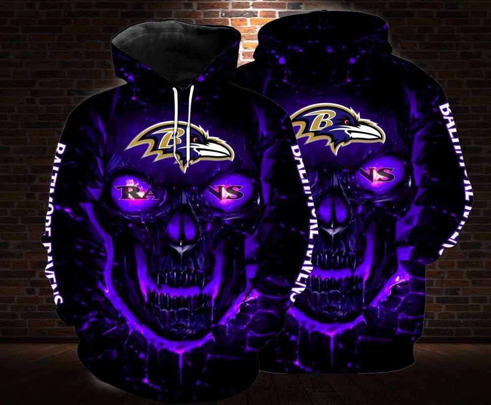 Baltimore Ravens Nfl Skull Pullover And Zippered Hoodies Custom 3D Graphic Printed 3D Hoodie All Over Print Hoodie For Men For Women - d0b4c5fe68dd Baltimore Ravens Nfl Skull Pullover And Zippered Hoodies Custom 3D Graphic Printed 3D Hoodie All Over Print Hoodie For Men For Women - d0b4c5fe68dd