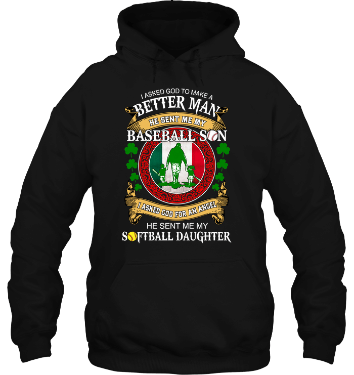Baseball Baseball Son And Softball Daughter Patrick Day 3D Hoodie For Men Women All Over 3D Printed Hoodie - 21fcc0e64ab7 Baseball Baseball Son And Softball Daughter Patrick Day 3D Hoodie For Men Women All Over 3D Printed Hoodie - 21fcc0e64ab7