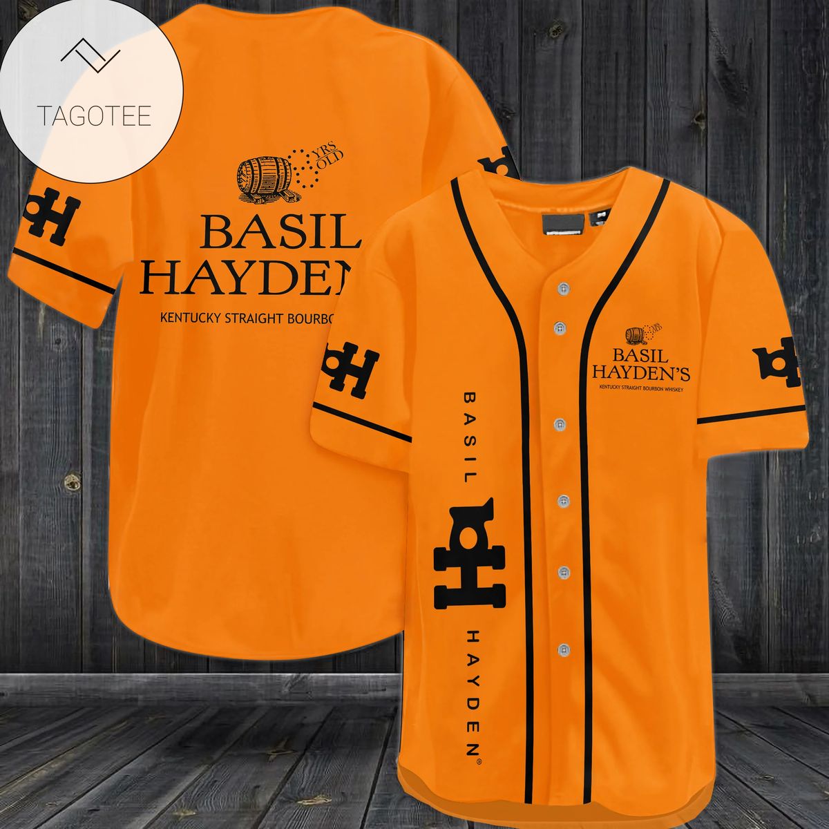 Basil Hayden’S Kentucky Straight Bourbon Whiskey Logo Baseball Jersey Shirt Basil Hayden’S Kentucky Straight Bourbon Whiskey Logo Baseball Jersey Shirt