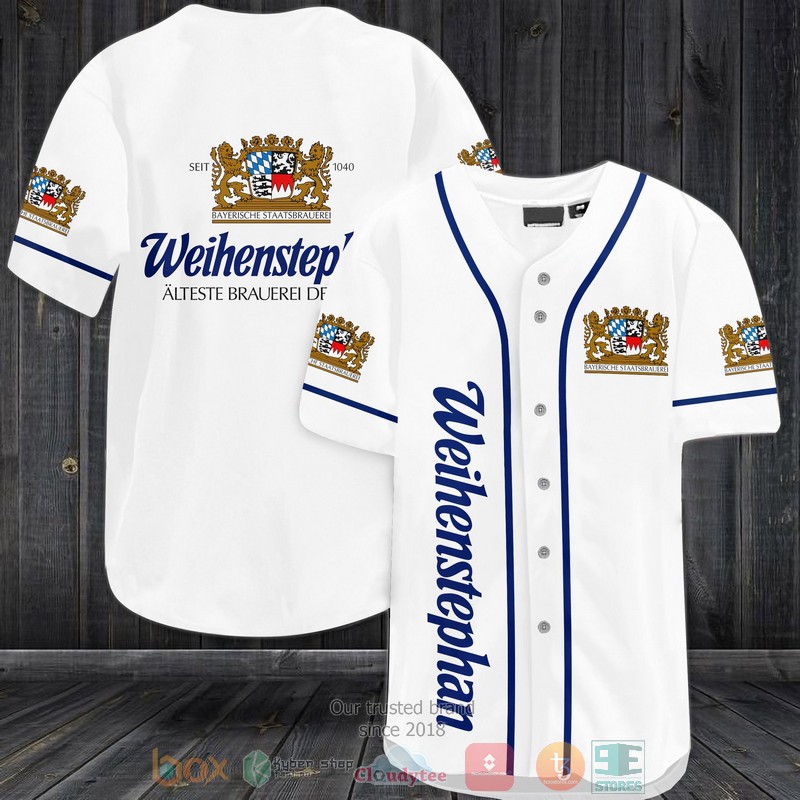Bayerische Staatsbrauerei Weihenstephan White Baseball Jersey Bayerische Staatsbrauerei Weihenstephan White Baseball Jersey