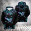 Beautiful Hummingbird 3D Printed Hoodie/Zipper Hoodie - 6c4b4d4aca6d