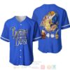 Beauty And The Beast All Over Print Blue Baseball Jersey