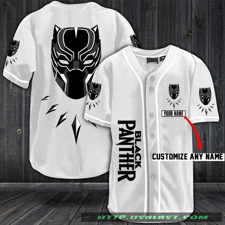 Black Panther Personalized Baseball Jersey Shirt Black Panther Personalized Baseball Jersey Shirt