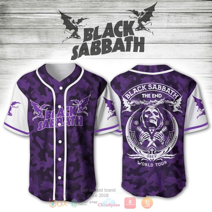 Black Sabbath Band Baseball Jersey Shirt Black Sabbath Band Baseball Jersey Shirt