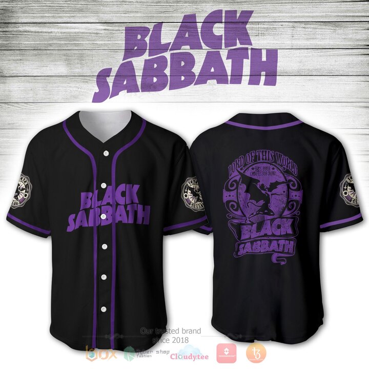 Black Sabbath Baseball Jersey Shirt Black Sabbath Baseball Jersey Shirt