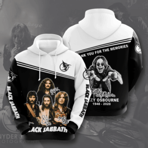 Black Sabbath Ozzy Osbourne 3D Hoodie - e1e137922f0a