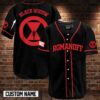 Black Widow Custom Name Baseball Jersey