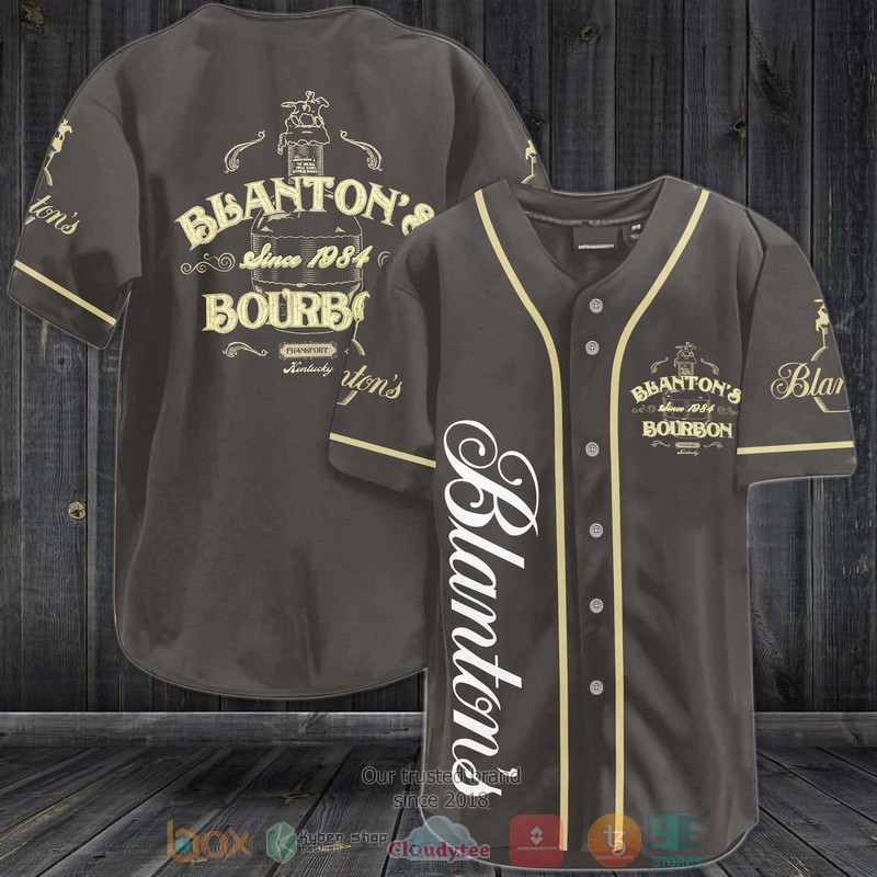 Blanton’S Bourbon Dark Grey Baseball Jersey Blanton’S Bourbon Dark Grey Baseball Jersey