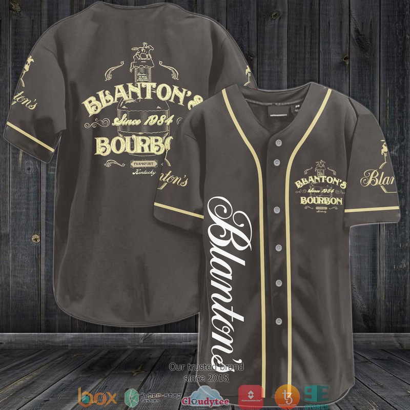 Blanton’S Bourbon Grey Baseball Jersey Blanton’S Bourbon Grey Baseball Jersey