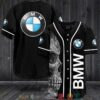 Bmw Logo Skull Black Baseball Jersey