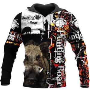 Boar Hunter Hunting Boar 3D Hoodie All Over Printed Hoodie - 2221a9185baf