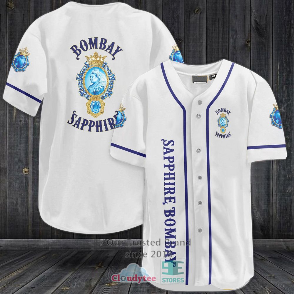 Bombay Sapphire Baseball Jersey Shirt Bombay Sapphire Baseball Jersey Shirt