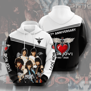 Bon Jovi 3D Hoodie - 7873938f75a3