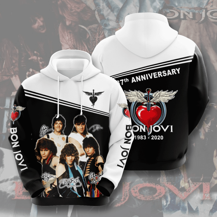 Bon Jovi 3D Hoodie - 7873938f75a3 Bon Jovi 3D Hoodie - 7873938f75a3