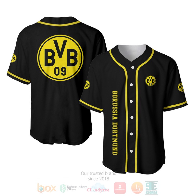Borussia Dortmund Baseball Jersey Shirt Borussia Dortmund Baseball Jersey Shirt