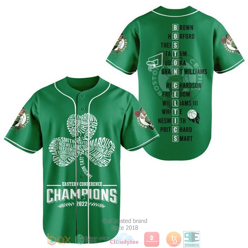 Boston Celtics Eastern Conference Champions 2022 Baseball Jersey Boston Celtics Eastern Conference Champions 2022 Baseball Jersey