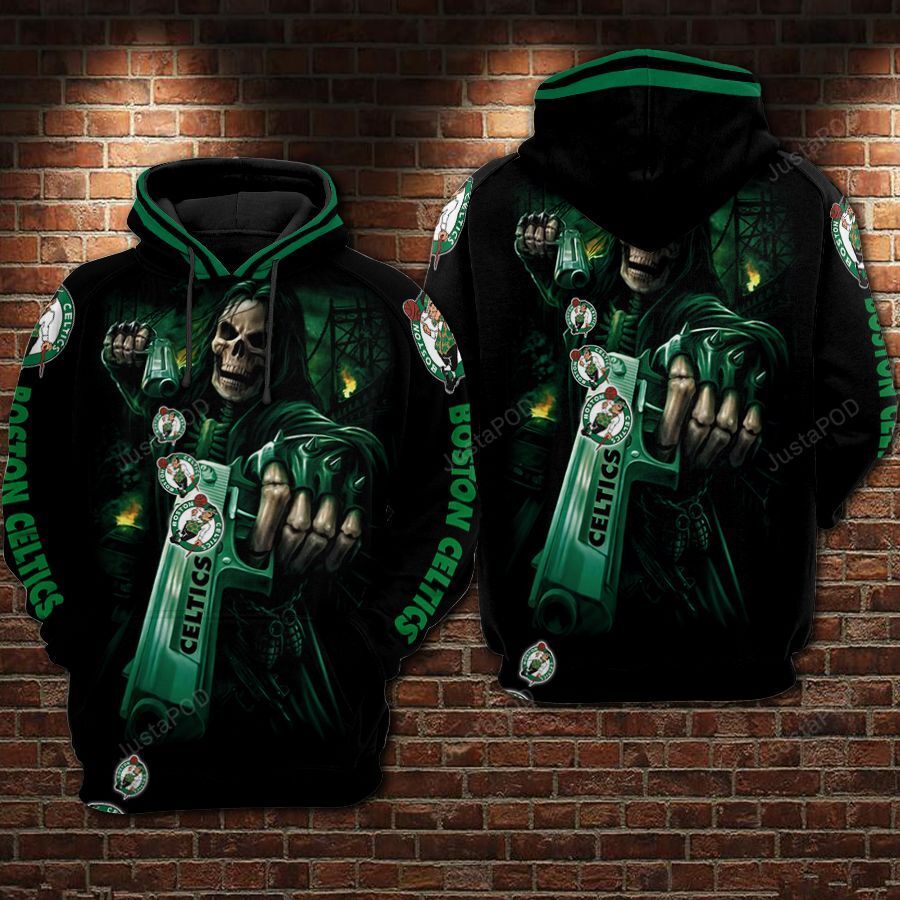 Boston Celtics Nfl Football Skull Death Guns 3d Hoodie For Men For Women Boston Celtics All Over Printed Hoodie. Boston Celtics 3d Shirt - 7626a432415b Boston Celtics Nfl Football Skull Death Guns 3d Hoodie For Men For Women Boston Celtics All Over Printed Hoodie. Boston Celtics 3d Shirt - 7626a432415b
