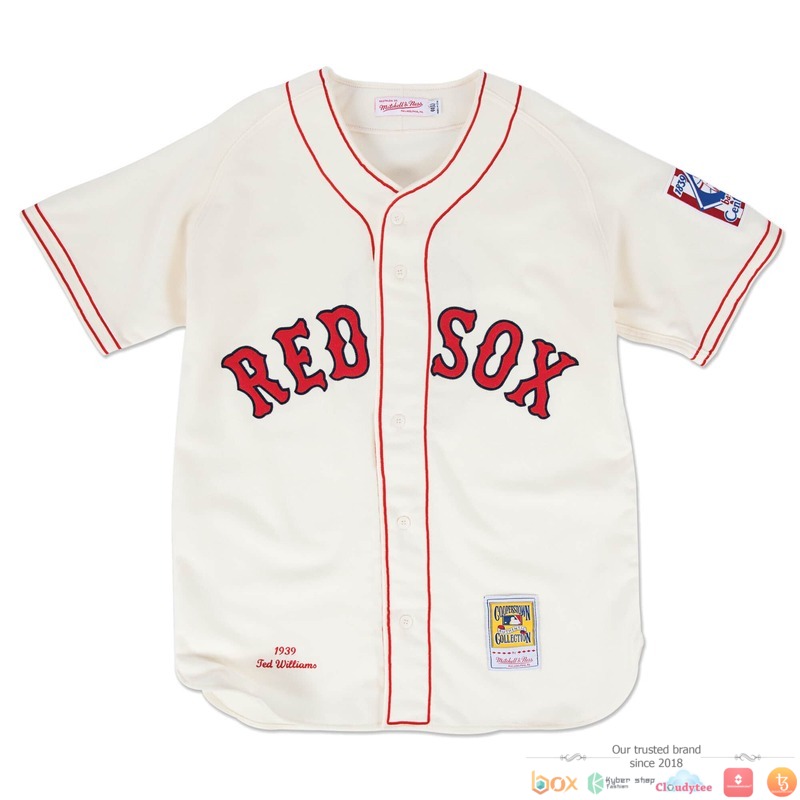 Boston Red Sox Home 1939 Ted Williams 9 Baseball Jersey Boston Red Sox Home 1939 Ted Williams 9 Baseball Jersey