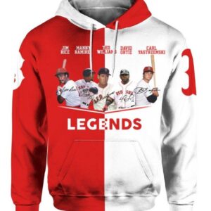 Boston Red Sox Legend Player Pullover And Zippered Hoodies Custom 3D Graphic Printed 3D Hoodie All Over Print Hoodie For Men For Women - 7ac3c25fd24d