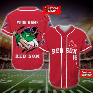 Boston Red Sox Mlb Personalized Baseball Jersey