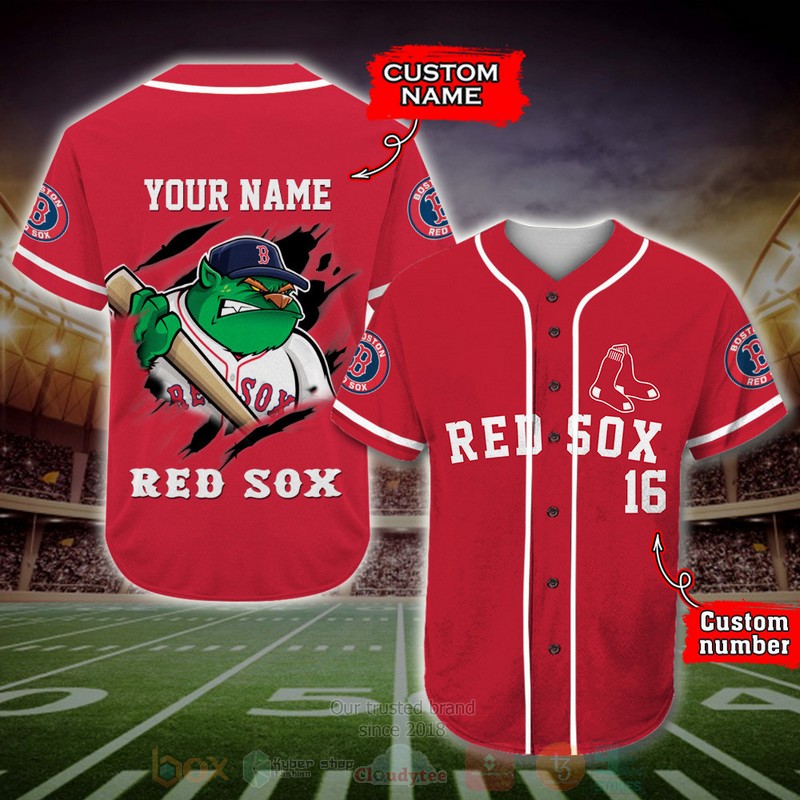 Boston Red Sox Mlb Personalized Baseball Jersey Boston Red Sox Mlb Personalized Baseball Jersey