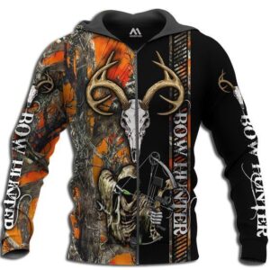 Bow Hunter Pullover And Zippered Hoodies Custom 3D Bow Hunter Graphic Printed 3D Hoodie All Over Print Hoodie For Men For Women - 8e46c110b89a