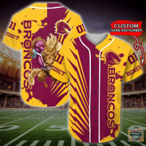 Brisbane Broncos Nrl Personalized Baseball Jersey Shirt