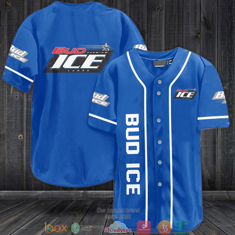 Bud Ice Baseball Jersey Shirt Bud Ice Baseball Jersey Shirt