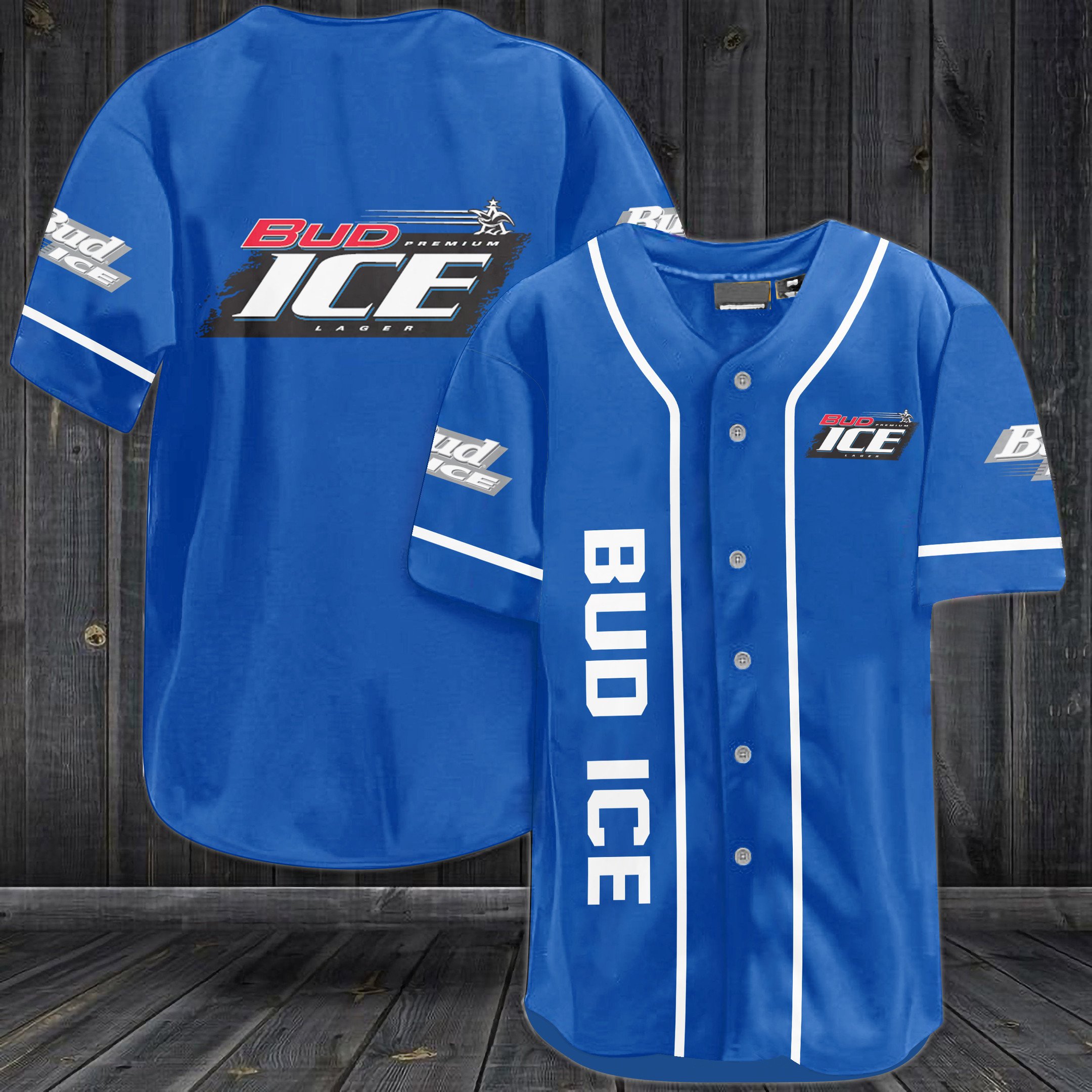 Bud Ice Baseball Jersey Bud Ice Baseball Jersey
