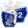 Buffalo Bills Jim Kelly 12 3D Hoodie - b50da57f059d