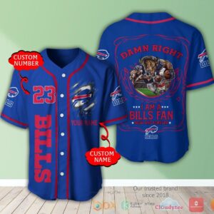 Buffalo Bills Nfl 3D Personalized Baseball Jersey Shirt