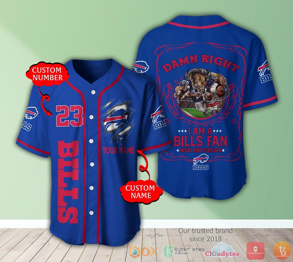 Buffalo Bills Nfl 3D Personalized Baseball Jersey Shirt Buffalo Bills Nfl 3D Personalized Baseball Jersey Shirt
