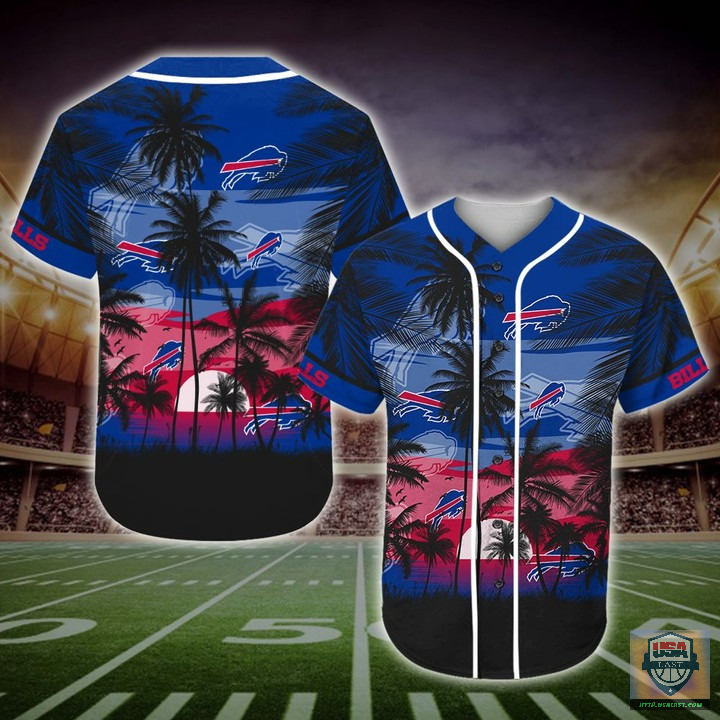 Buffalo Bills Nfl Palm Tree Baseball Jersey Buffalo Bills Nfl Palm Tree Baseball Jersey