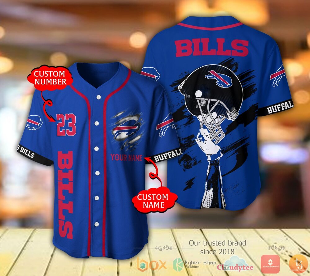 Buffalo Bills Nfl Personalized Baseball Jersey Shirt Buffalo Bills Nfl Personalized Baseball Jersey Shirt