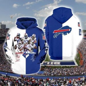 Buffalo Bills Players Signed Pullover And Zippered Hoodies Custom 3D Graphic Printed 3D Hoodie All Over Print Hoodie For Men For Women - 47eb390a3834