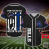 Buffalo Bills Stand For The Flag Kneel For The Cross Baseball Jersey Shirt