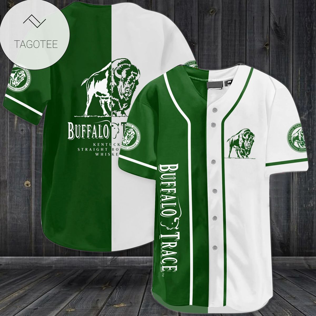 Buffalo Trace Logo Baseball Jersey Shirt Buffalo Trace Logo Baseball Jersey Shirt