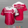 Bugatti Car Motor Baseball Jersey